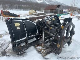 Tellefsdal V-plough high w/ new steel. 3 meters