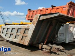 Stahl - Hinterkippmulde ca. 18 cbm, Hilfsrahmen