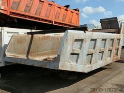 Stahl - Hinterkippmulde ca. 18 cbm, Hilfsrahmen