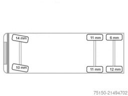 ROHR für Absetzcontainer Länge 7,2 m Nr.: 090