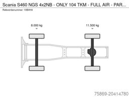 Scania S460 NGS 4x2NB - ONLY 104 TKM - FULL AIR - PARK...