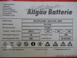 ALLGÄU BATTERIE 48 Volt 5 PzS 625 Ah