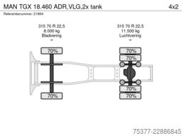 MAN TGX 18.460 ADR,VLG,2x tank