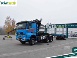 MERCEDES-BENZ Arocs 3653 6x6 Penz Holzkran + Ressenig Holzrung