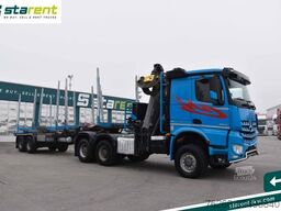 MERCEDES-BENZ Arocs 3653 6x6 Penz Holzkran + Ressenig Holzrung