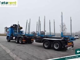 MERCEDES-BENZ Arocs 3653 6x6 Penz Holzkran + Ressenig Holzrung