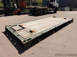 CONTAINER 20FT FLATRACK - TWISTLOCKS - HARDWOOD FLOOR - 5...