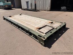 CONTAINER 20FT FLATRACK - TWISTLOCKS - HARDWOOD FLOOR - 5...