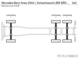 Mercedes-Benz Antos 2543 L Schwenkwand LBW BÄR 2.500kg AHK