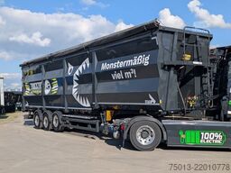 Semirremolque volquete STAS HardoX Stahl 86 m³, Liftachse, ALCOA, MIETEN?