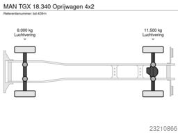 MAN TGX 18.340 Oprijwagen 4x2
