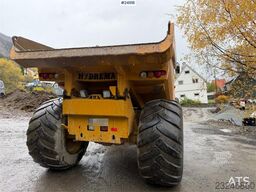Hydrema 912E Dumper truck with white registration plates