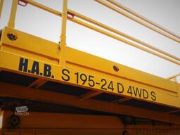 HAB S195-24 D4WDS Diesel, 4x4 Drive, 19.5m Working Hei