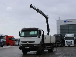 RENAULT Kerax 260.19, EURO 2, SIDEWALLS, CRANE HIAB 112