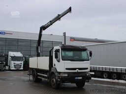 RENAULT Kerax 260.19, EURO 2, SIDEWALLS, CRANE HIAB 112
