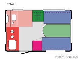 NIEWIADOW AKTION! Wohnwagen Niewiadow 850kg mit Heizung