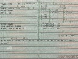 Schmitz Cargobull Wagen Meyer 13,4  Friglob Rolltor BPW