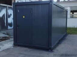 20 Fuß Büroncontainer / Anthrazit / Aufenthaltsraum / mobiles Büro