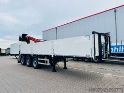 Wiese Baustoffauflieger mit Fassi Kran F240
