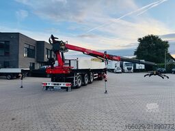  Wiese Baustoffauflieger mit Fassi Kran F240