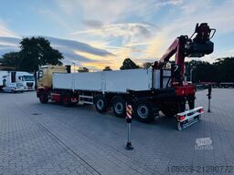 Wiese Baustoffauflieger mit Fassi Kran F240