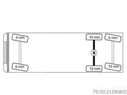 MERCEDES-BENZ MB 2545 6x2 - KRAN PALFINGER PK 20.501L Nr.: 185