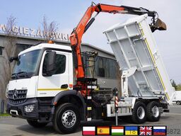 Mercedes-Benz Arocs 2636 / 6x4 / HDS Fassi / 3-Way Tip