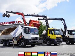 Mercedes-Benz Arocs 2636 / 6x4 / HDS Fassi / 3-Way Tip