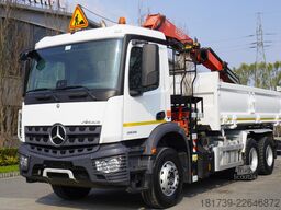 Mercedes-Benz Arocs 2636 / 6x4 / HDS Fassi / 3-Way Tip