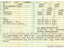 KRONE SD / Doppelstock / Trennwand / Doppelverd. / TIR
