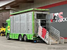 DAF XF 480 LL 6x2 3.Stock Menke Viehwagen m. Hubdach