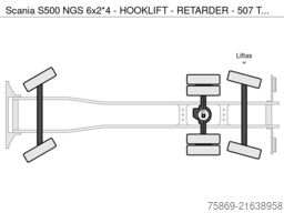 Scania S500 NGS 6x2*4 - HOOKLIFT - RETARDER - 507 TKM ...