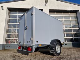 Saris grauer GFK Kofferanhänger Saris GO 256 134 1350 1   glatte Wände aussen