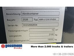  Abrollcontainer ABPR ca. 11,5m³,  überfahrbare