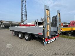FLIEGL TPS 140 Bau mit Heckanschr. 6,2m Tandem Plattfor
