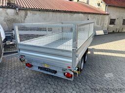 Humbaur 3-Seitenkipper HTK 3000.31 Alu, mit Laubgitteraufsatz, 3140 x 1750 x 350 mm, 3,0 to.