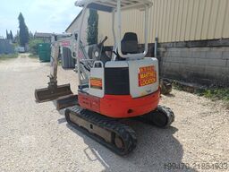 Takeuchi TB23R with 3 excavator buckets