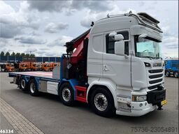 Scania R 580 8x2 V8 Retarder Euro 6 HMF 50 Tonmeter la...
