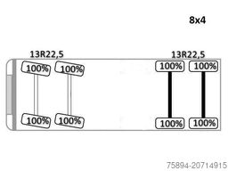 IVECO TRAKKER * HIAB 211 E - 6 HIDUO+ FUNK / 8x4 *TOP