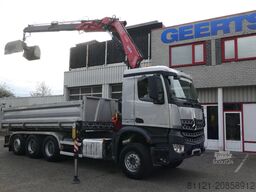 Mercedes-Benz Arocs 3643 | 8X4 Tridem | 3 Side Tipper | Fassi...