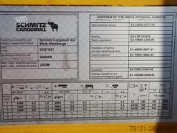 Schmitz Cargobull SCB3ST CoC Documents, TuV Loading Certificate, Dut