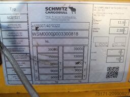 Schmitz Cargobull SCB3ST CoC Documents, TuV Loading Certificate, Dut