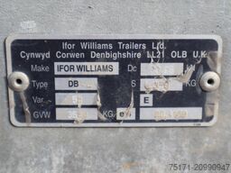 Ifor Williams 2HB 2 Axel Trailer, 2.856 kg Capacity, Incl Loadin