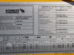 Schmitz Cargobull SCB3ST CoC Documents, TuV Loading Certificate, Dut
