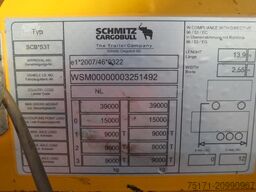 Schmitz Cargobull SCB3ST CoC Documents, TuV Loading Certificate, Dut