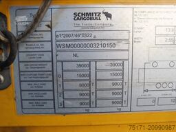 Schmitz Cargobull SCB3ST CoC Documents, TuV Loading Certificate, Dut