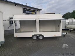 trailershop 520x230x230cm riesig retro 3 Klappen Leerwagen DIY