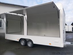 trailershop 520x230x230cm riesig retro 3 Klappen Leerwagen DIY