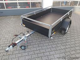 Saris schwarzer Anhänger Aluminium 1300kg gebremst