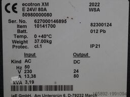 INDUSTRIE AUTOMATION Ecotron XM E 24V/80A